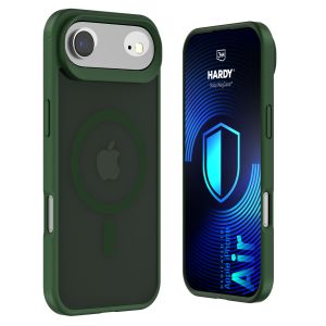 Dūminis dėklas su MagSafe, skirtas Apple iPhone Air – 3mk HARDY® Hazy MagCase™ Green