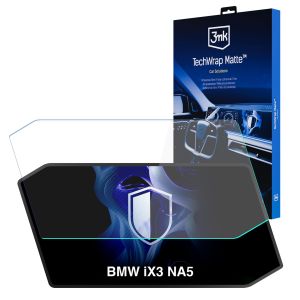 Matinė apsauginė plėvelė navigacijos ekranui BMW iX3 NA5 2026- – 3mk TechWrap Matte™ Center Display
