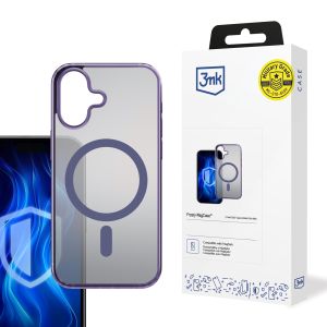 Dėklas Apple iPhone 16 Plus - 3mk Frosty MagCase Purple