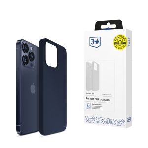 Dėklas, skirtas Apple iPhone 15 Pro - 3mk Silicone Case Dark Navy