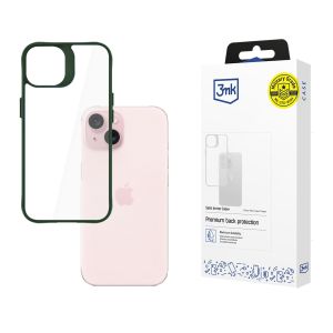 Dėklas Apple iPhone 15 - 3mk Satin Armor Case+ Green