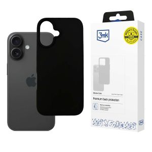 Dėklas Apple iPhone 16 Plus - 3mk silikoninis dėklas juodas
