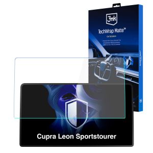 Matinė apsauginė plėvelė navigacijos ekranui Cupra Leon Sportstourer 2024- – 3mk TechWrap Matte™ Center Display