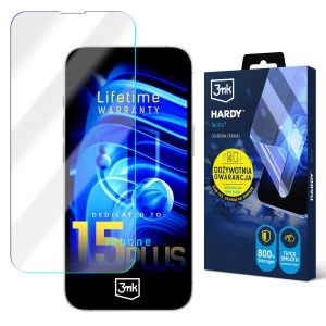 Ypač atspari plėvelė Apple iPhone 15 Plus – 3mk HARDY® Tectra™ (viso gyvenimo garantija)