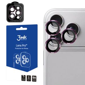 Grūdintas stiklas kameros objektyvui Apple iPhone 18 Pro/ 18 Pro Max 3mk Lens Protection Pro Deep Cherry