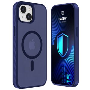 Dūminis dėklas su MagSafe, skirtas Apple iPhone 15 – 3mk HARDY® Hazy MagCase™ Blue