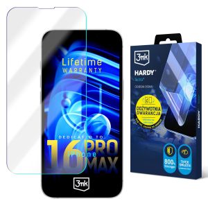 Ypač atspari plėvelė Apple iPhone 16 Pro Max – 3mk HARDY® Tectra™ (viso gyvenimo garantija)