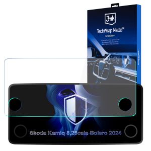 Matinė apsauginė plėvelė navigacijos ekranui Skoda Kamiq Bolero 2024- – 3mk TechWrap Matte™ Center Display