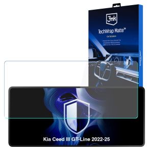 Matinė apsauginė plėvelė navigacijos ekranui Kia Ceed III GT-Line 2022-25 – 3mk TechWrap Matte™ Center Display