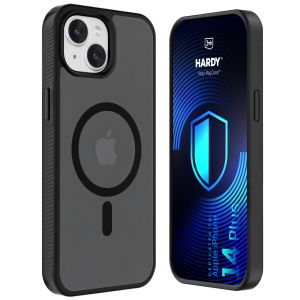 Dūminis dėklas su MagSafe, skirtas Apple iPhone 14 Plus – 3mk HARDY® Hazy MagCase™ Black
