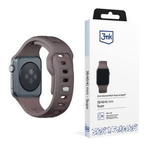 Dirželis, skirtas Apple Watch 42/44/45/46/49 mm Taupe (big) - 3mk Silicone Watch Strap