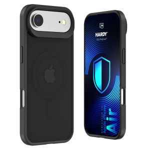Dūminis dėklas su MagSafe, skirtas Apple iPhone Air – 3mk HARDY® Hazy MagCase™ Black
