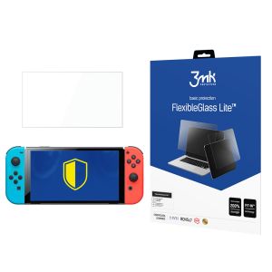 Nesuskylantis hibridinis stiklas Nintendo Switch Oled - 3mk FlexibleGlass Lite