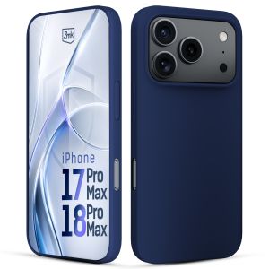 Silikoninis dėklas skirtas Apple iPhone 17 Pro Max/ 18 Pro Max - 3mk HARDY® Mellow Case™ Dark Blue