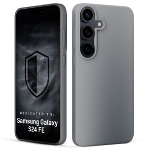 Silikoninis dėklas skirtas Samsung Galaxy S24 FE - 3mk HARDY® Mellow Case™ Gray