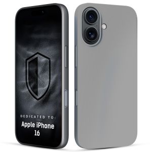 Silikoninis dėklas skirtas Apple iPhone 16 - 3mk HARDY® Mellow Case™ Gray