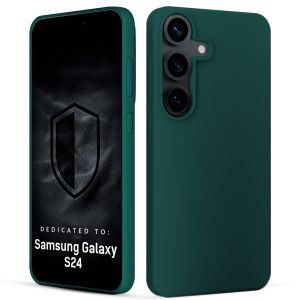 Silikoninis dėklas skirtas Samsung Galaxy S24 - 3mk HARDY® Mellow Case™ Green