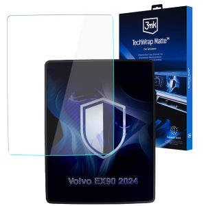 Matinė apsauginė plėvelė navigacijos ekranui Volvo EX90 2024- – 3mk TechWrap Matte™ Center Display