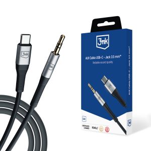 USB-C Laidas – 3,5 mm lizdas - 3mk Aux Cable
