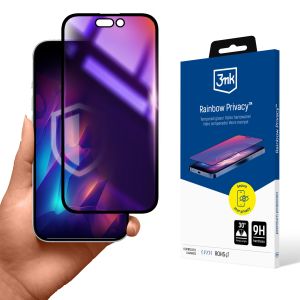 Privatizuojantis grūdintas stiklas Apple iPhone 16 Pro Max - 3mk Rainbow Privacy