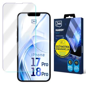 Ypač atspari plėvelė Apple iPhone 17 Pro/ 18 Pro – 3mk HARDY® Tectra™ (viso gyvenimo garantija)