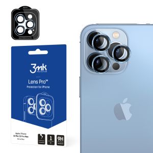 Grūdintas stiklas kameros objektyvui Apple iPhone 13 Pro/13 Pro Max 3mk Lens Protection Pro Sierra Blue
