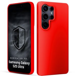 Silikoninis dėklas skirtas Samsung Galaxy S25 Ultra - 3mk HARDY® Mellow Case™ Red
