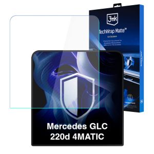 Matinė apsauginė plėvelė navigacijos ekranui Mercedes GLC 220d 4MATIC – 3mk TechWrap Matte™ Center Display
