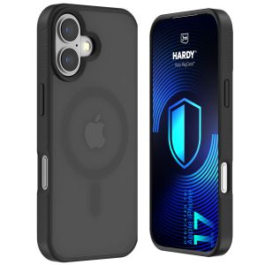 Dūminis dėklas su MagSafe, skirtas Apple iPhone 17 – 3mk HARDY® Hazy MagCase™ Black