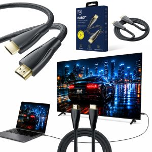 Kabelis 3m 3mk HARDY® Cable HDMI 2.1 8K 60Hz 4K 120Hz 48Gbps™ Juoda