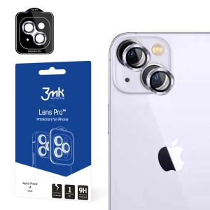 Grūdintas stiklas kameros objektyvui Apple iPhone 14 3mk Lens Protection Pro Violet