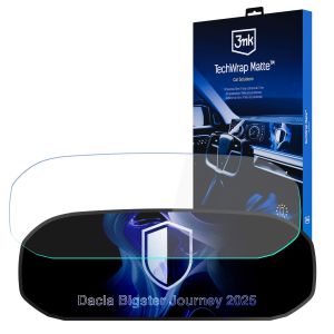 Matinė apsauginė plėvelė prietaisų skydelio ekranui, skirta Dacia Bigster Journey 2025- – 3mk TechWrap Matte Cluster™
