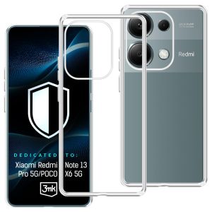 Skaidrus dėklas Xiaomi Redmi Note 13 Pro 5G/POCO X6 5G – 3mk HARDY® Vision Case™