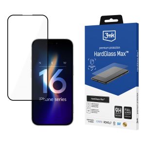 Grūdintas apsauginis stiklas Apple iPhone 16 Plus - 3mk HardGlass Max