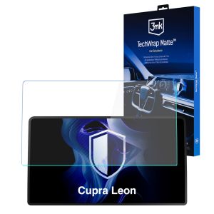 Matinė apsauginė plėvelė navigacijos ekranui Cupra Leon 2024- – 3mk TechWrap Matte™ Center Display