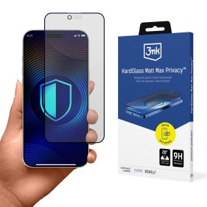 Grūdintas matinio stiklo apsauga Apple iPhone Air - 3mk Hardglass Matt Max Privacy
