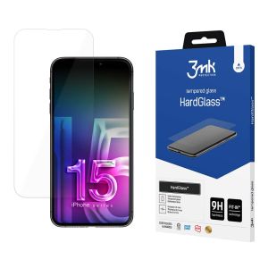 Grūdintas stiklas Apple iPhone 15 Plus - 3mk HardGlass