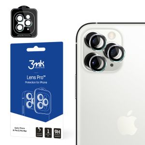 Grūdintas stiklas kameros objektyvui Apple iPhone 11 Pro 3mk Lens Protection Pro Silver