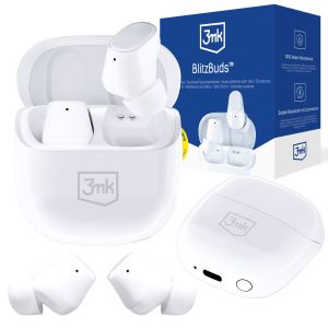 Belaidės TWS ausinės 3mk BlitzBuds™ – Bluetooth 6.0, ENC, žaidimų režimas, IPX5, 26 val. veikimo trukmė