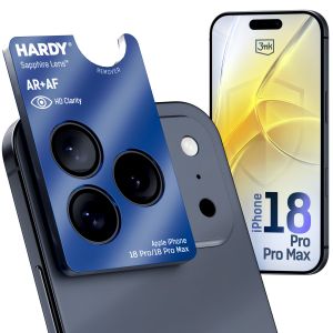 Safyro stiklas objektyvui Apple iPhone 18 Pro/ 18 Pro Max - 3mk HARDY® Sapphire Lens™