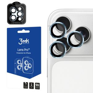 Grūdintas stiklas kameros objektyvui Apple iPhone 17 Pro/ iPhone 17 Pro Max 3mk Lens Protection Pro Ocean Blue