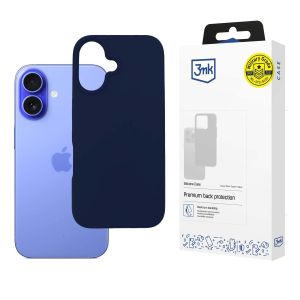 Dėklas, skirtas Apple iPhone 16 - 3mk Silicone Case Dark Navy
