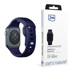 Dirželis, skirtas Apple Watch 38/40/41/42 mm Ocean Blue (small) - 3mk Silicone Watch Strap