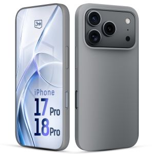 Silikoninis dėklas skirtas Apple iPhone 17 Pro/ 18 Pro - 3mk HARDY® Mellow Case™ Gray
