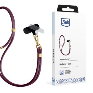 Išmaniojo telefono virvutė 3mk EasyClip Elite Mulberry (gold)