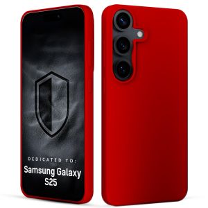 Silikoninis dėklas skirtas Samsung Galaxy S25 - 3mk HARDY® Mellow Case™ Red