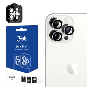 Grūdintas stiklas kameros objektyvui Apple iPhone 14 Pro/14 Pro Max 3mk Lens Protection Pro Silver
