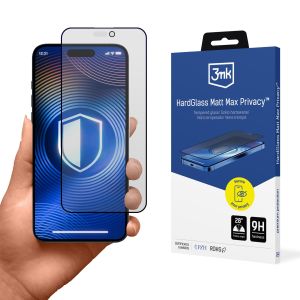 Grūdintas matinio stiklo apsauga Apple iPhone 17 Pro Max - 3mk Hardglass Matt Max Privacy