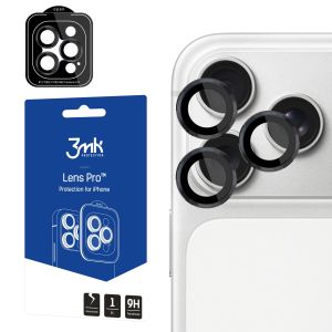 Grūdintas stiklas kameros objektyvui Apple iPhone 17 Pro/ iPhone 17 Pro Max 3mk Lens Protection Pro Black