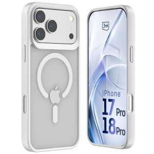 Dūminis dėklas su MagSafe, skirtas Apple iPhone 17 Pro/ 18 Pro – 3mk HARDY® Hazy MagCase™ White